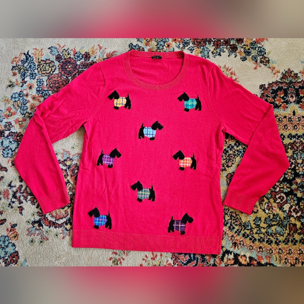 Talbots Scotty Dog Sweater
